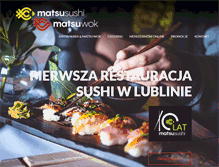 Tablet Screenshot of lublin.matsu-sushi.pl